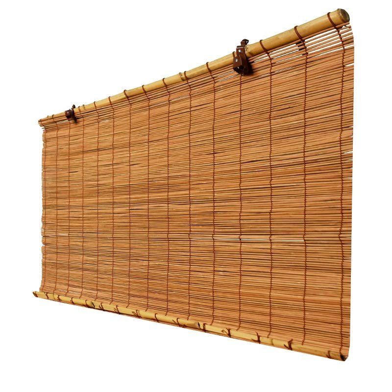Estor enrollable de bambú marrón INSPIRE de 150x300cm